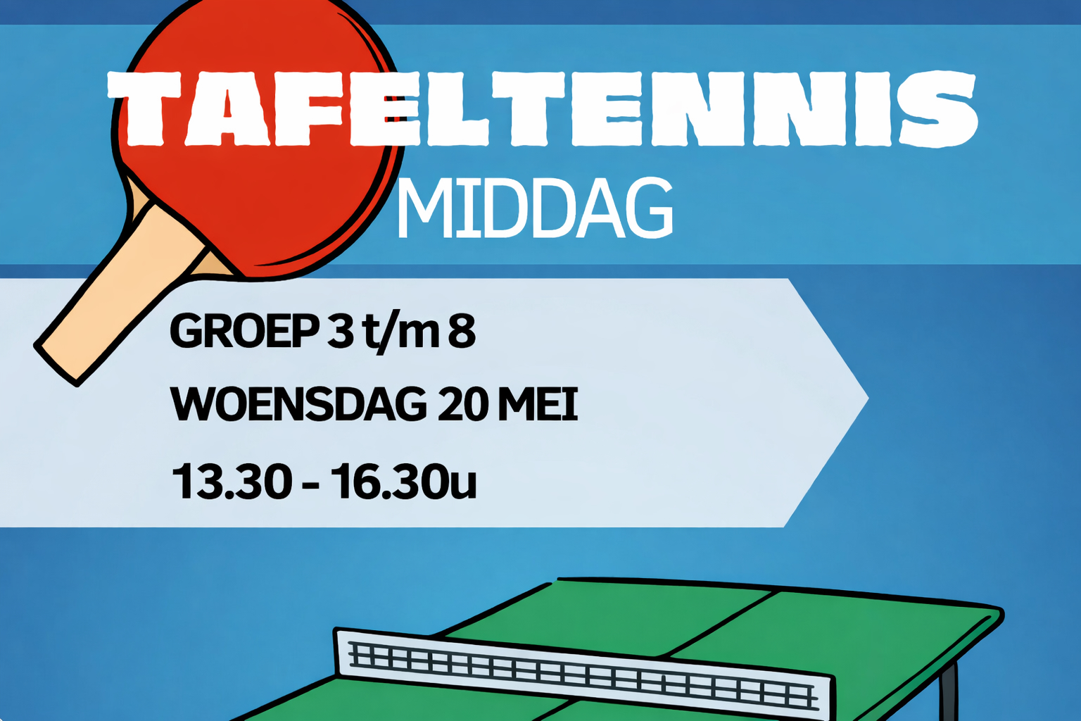 Tafeltennis Middag